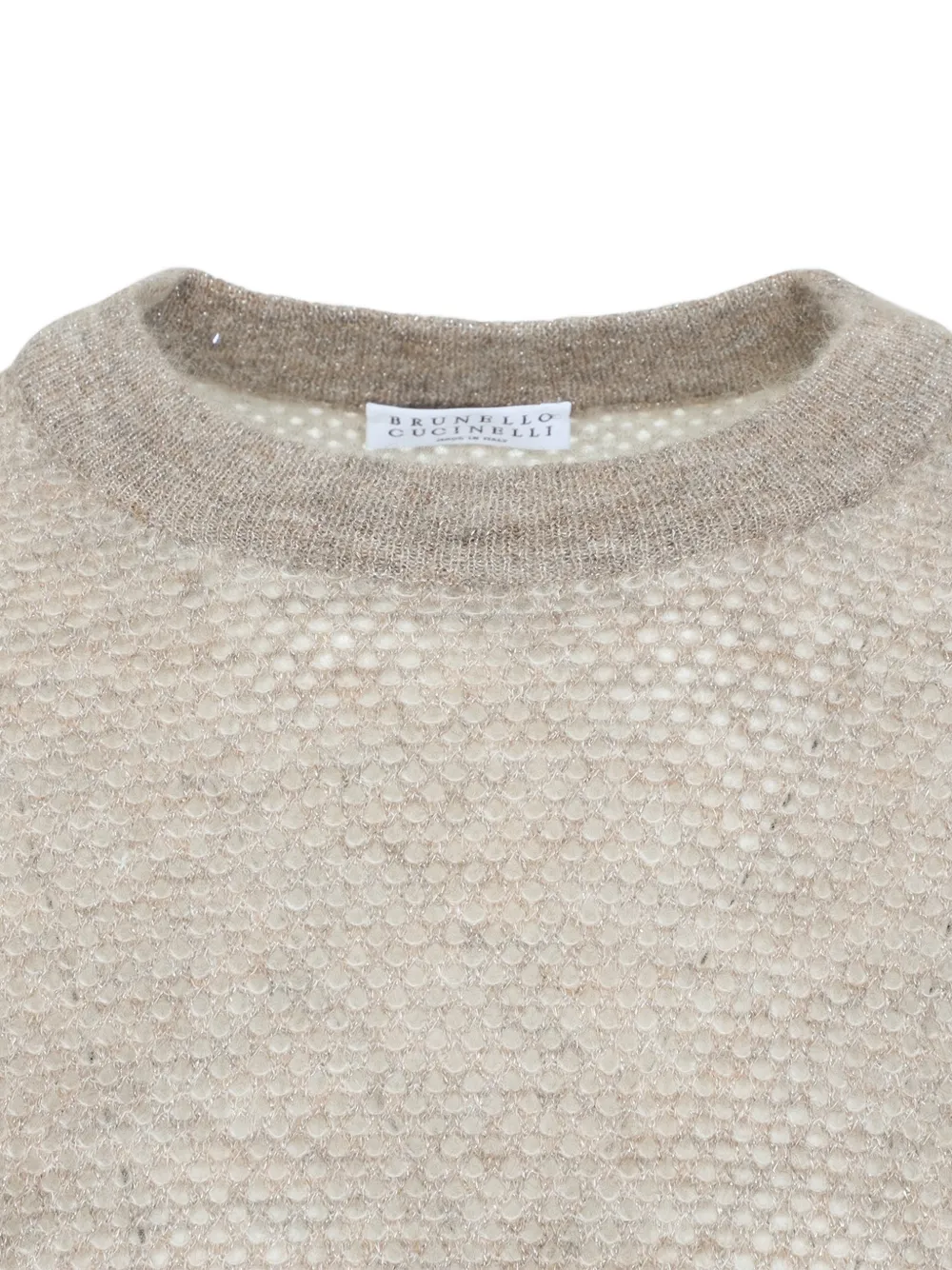 Brunello Cucinelli Opengebreide trui Beige