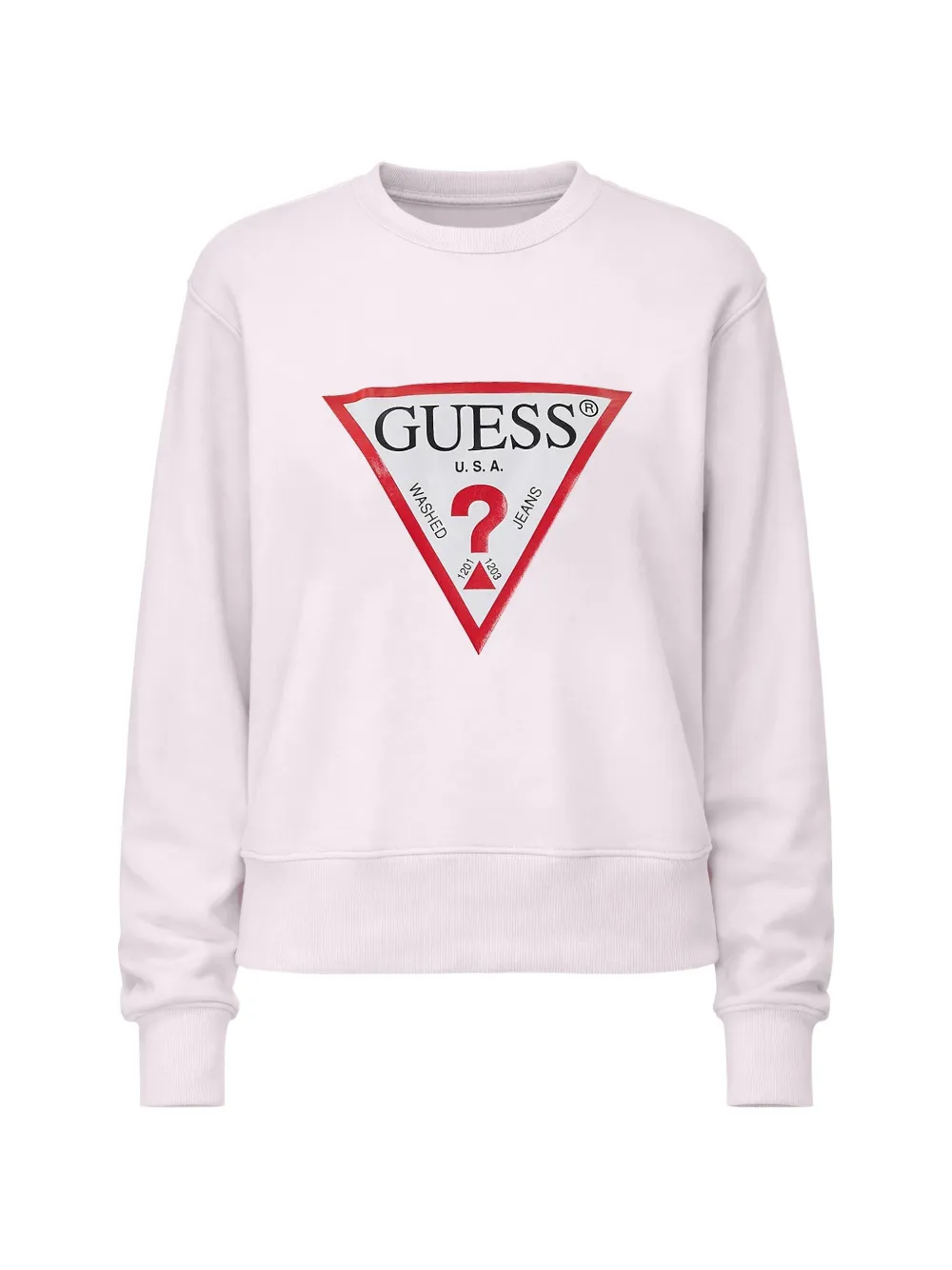 GUESS USA logo-detail sweatshirt - Rosa