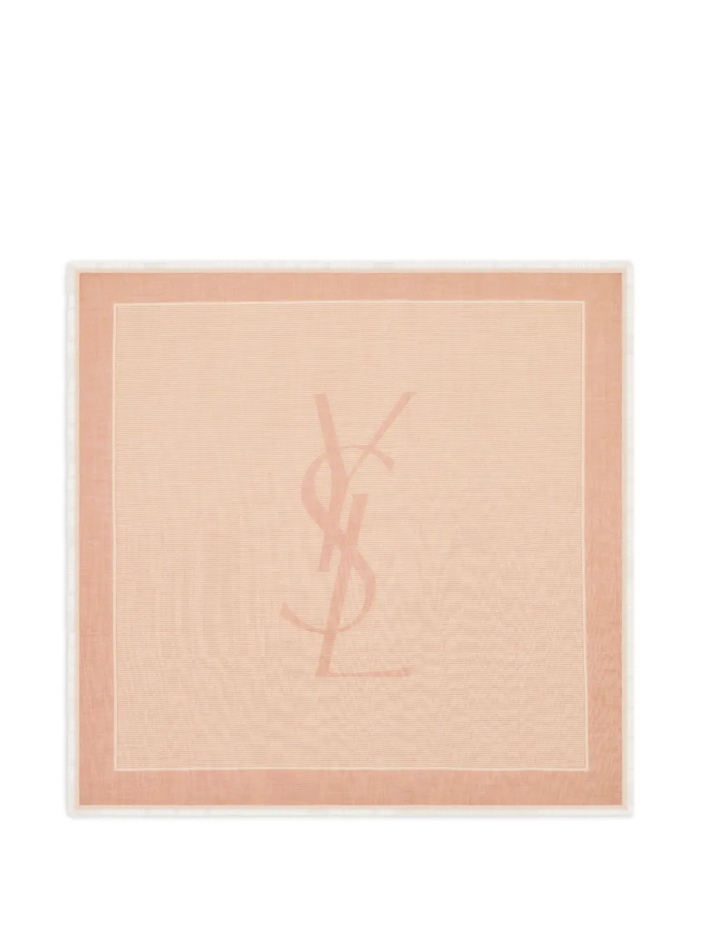 Saint Laurent Cassandre vierkante sjaal Beige
