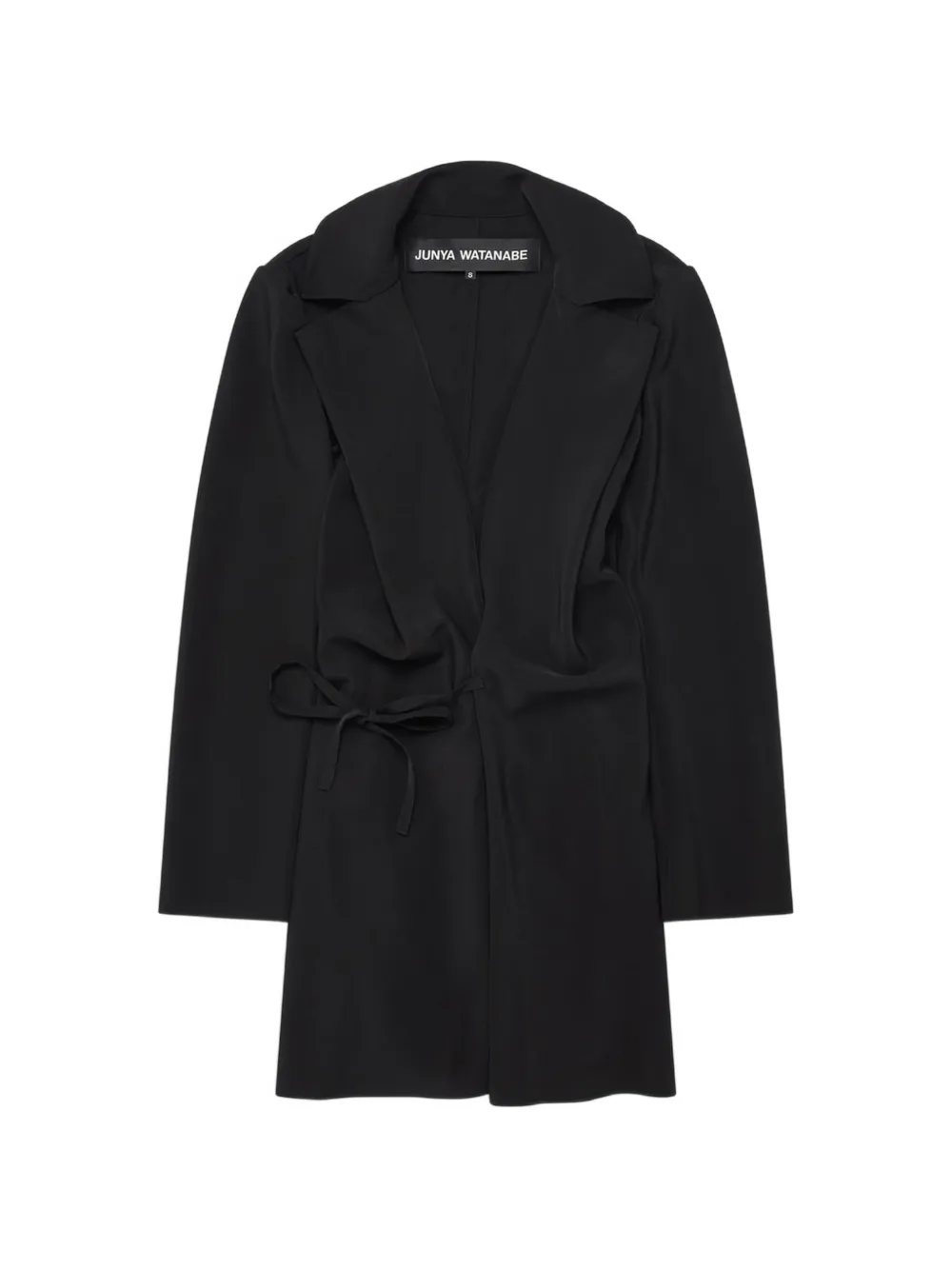 Junya Watanabe Gathered Self-tie Jacket In Black