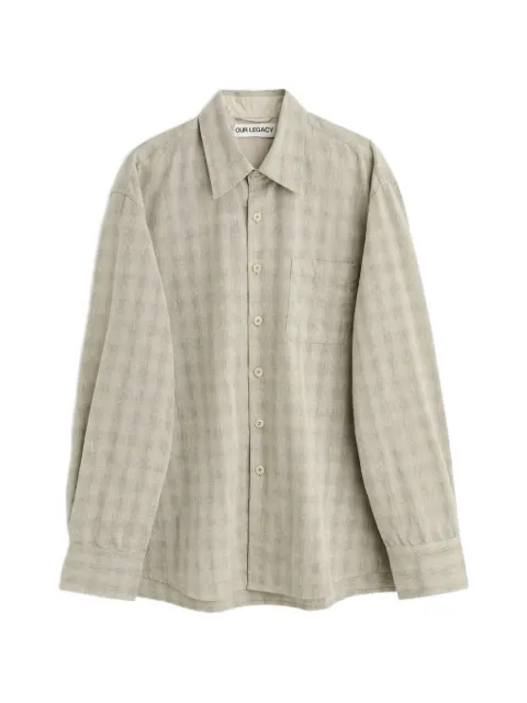 OUR LEGACY Above check-pattern patch-pocket shirt