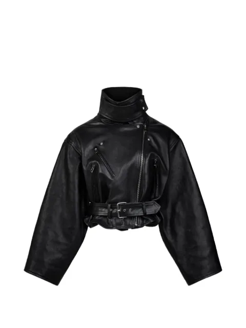 Alaïa belted cropped jacket