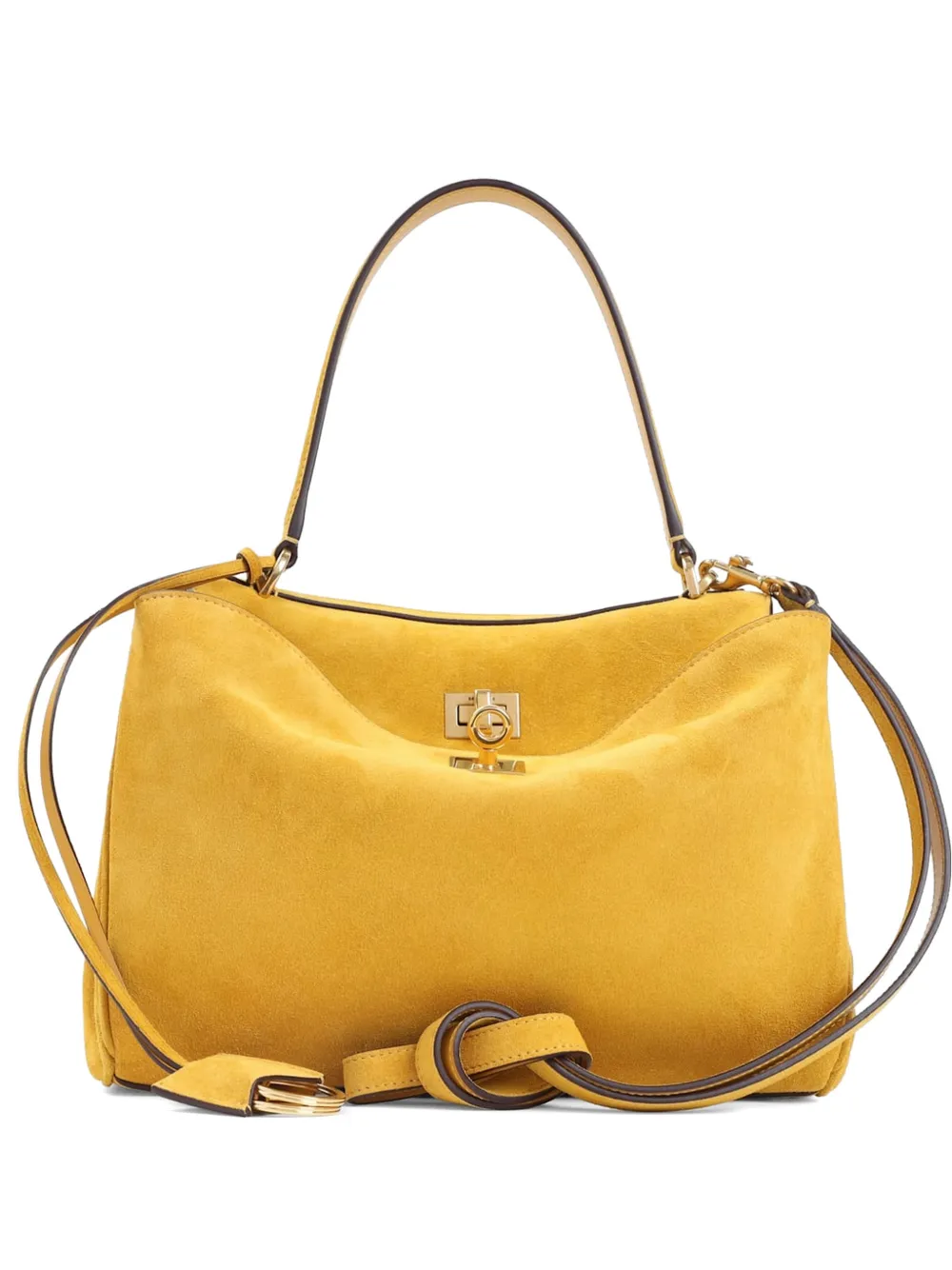 Balenciaga Rodeo suede tote bag - Giallo