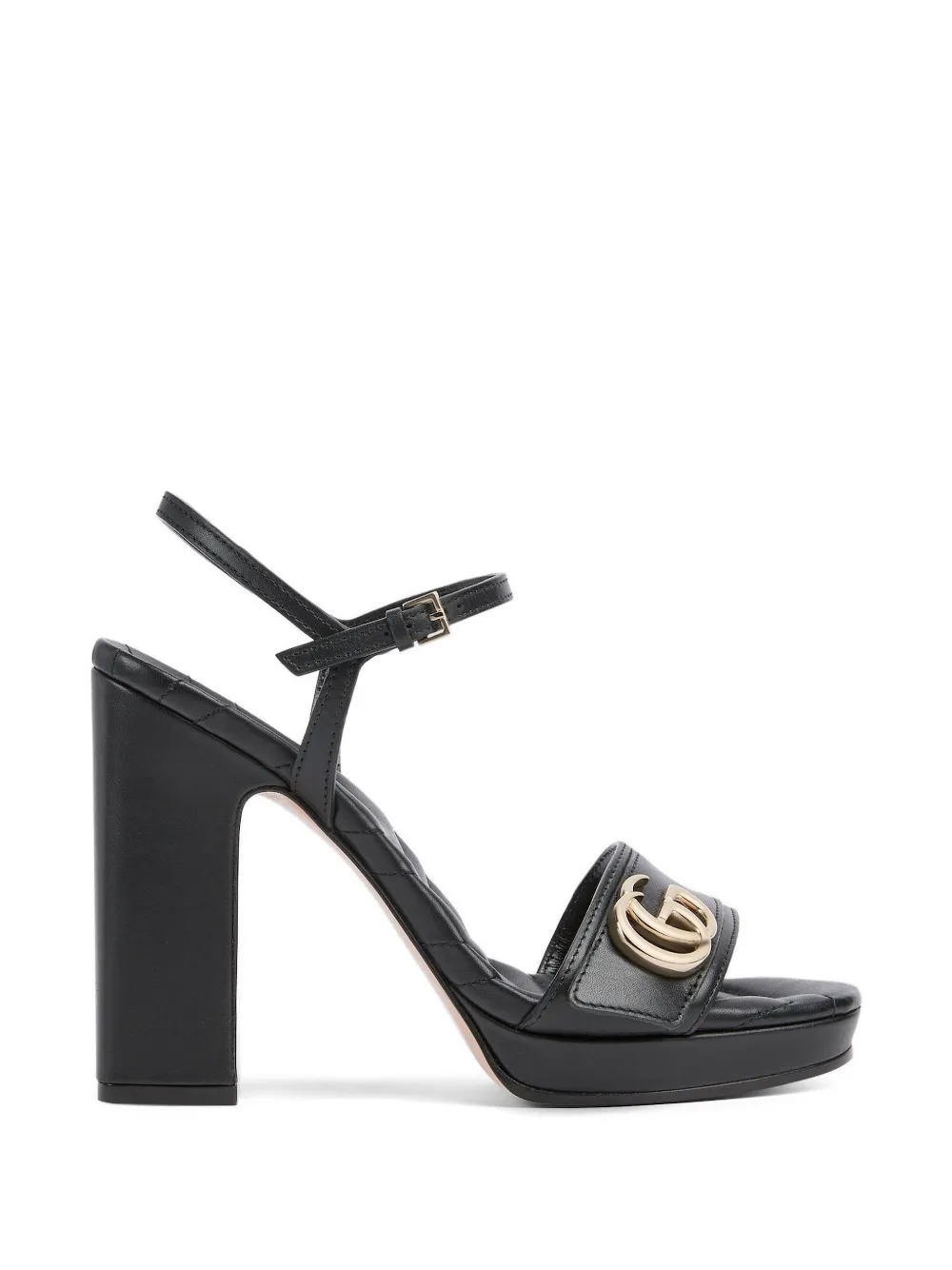 Gucci Double G matelassé sandals Zwart