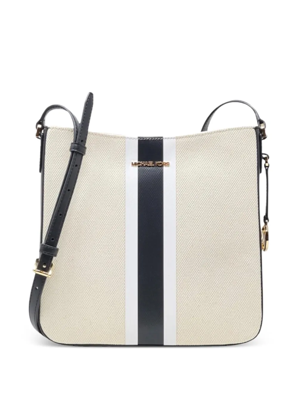 Michael Kors large Jet Set Travel striped shoulder bag - Toni neutri