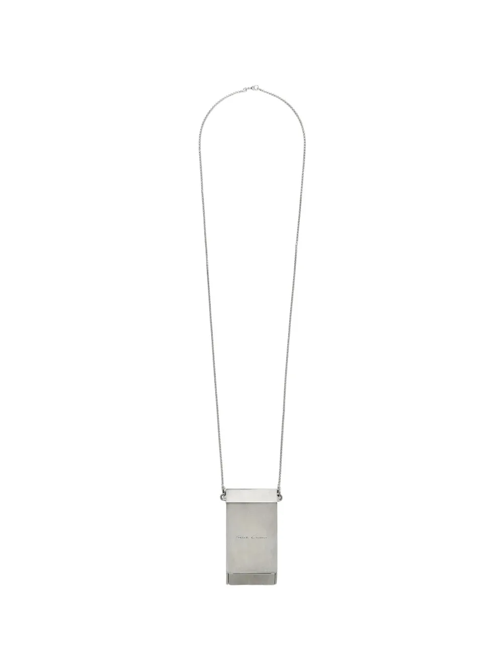 Rick Owens Portable Ashtray necklace - Silber