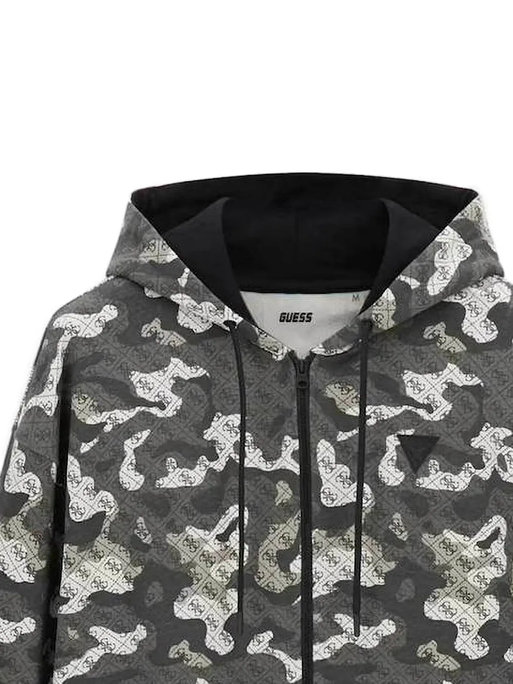 GUESS USA Hoodie met camouflageprint Grijs