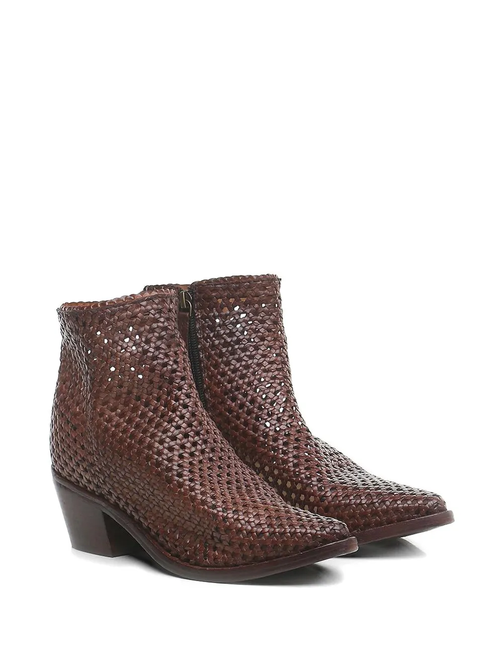 Zolfo woven leather boots Bruin