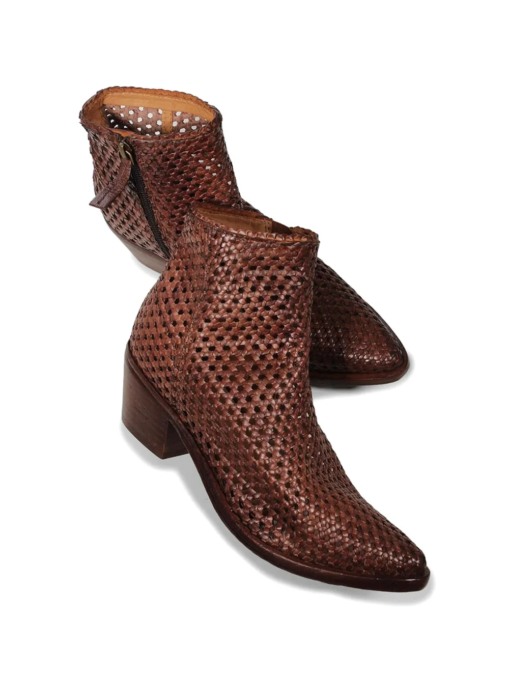 Zolfo woven leather boots Bruin