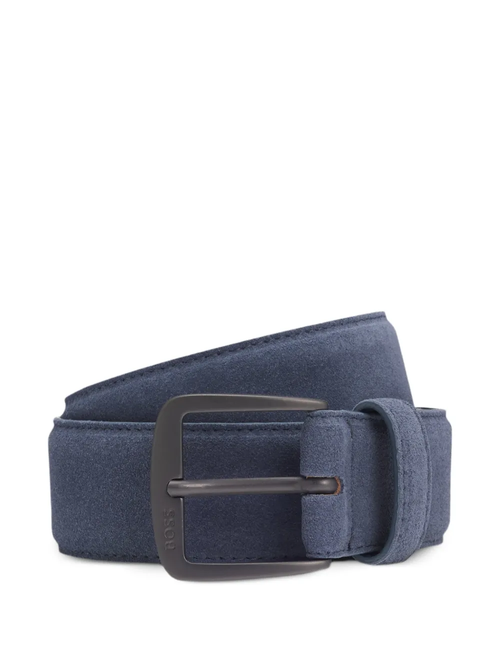 BOSS suede belt - Blau