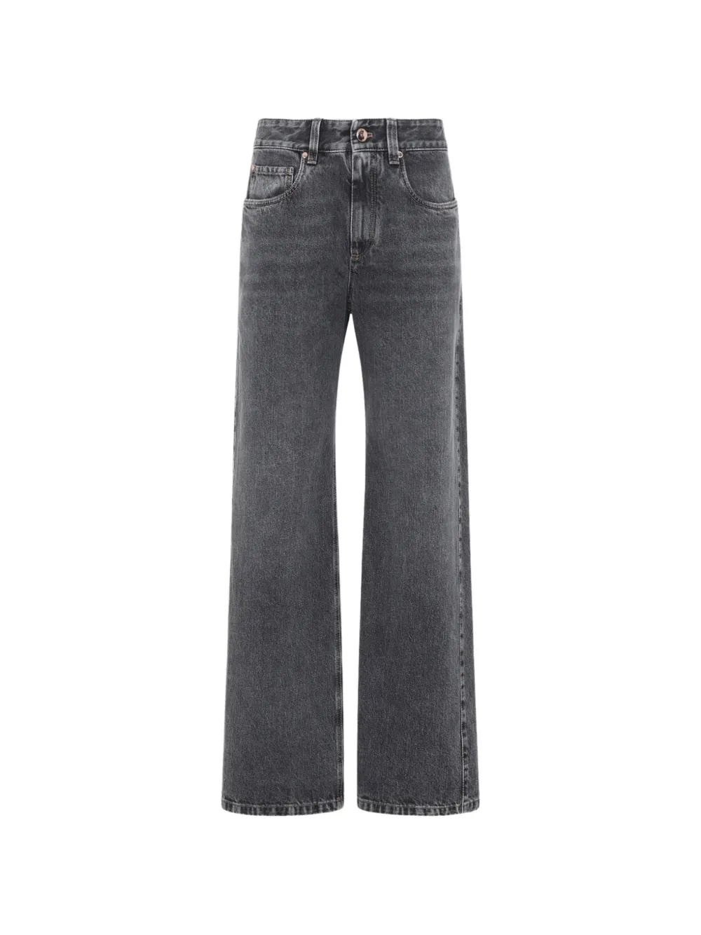 Brunello Cucinelli monili-chain washed jeans - Grigio