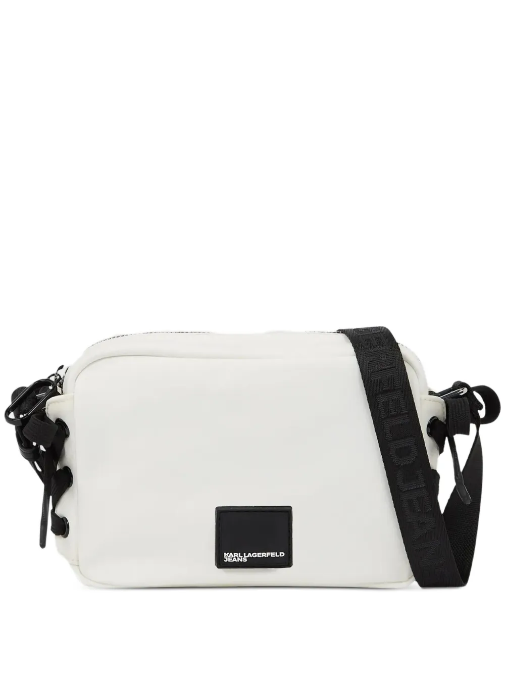 Karl Lagerfeld Jeans logo-detail cross body bag - Bianco