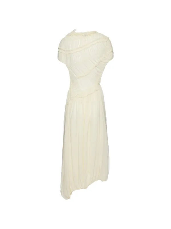magda butrym ruched dress Magda Butrym Ruched Ruffled Dress
