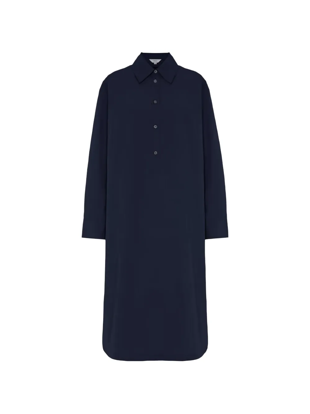 Malo pleated button-up dress - Blu