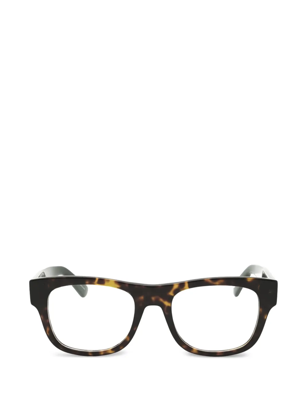 Moschino Eyewear logo-detail glasses - Marrone