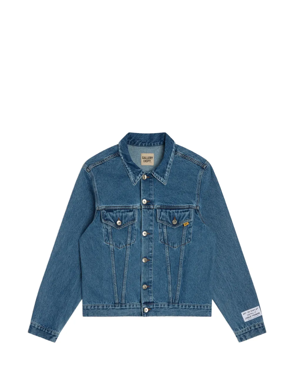 GALLERY DEPT. Andy logo-print washed denim jacket - Blu