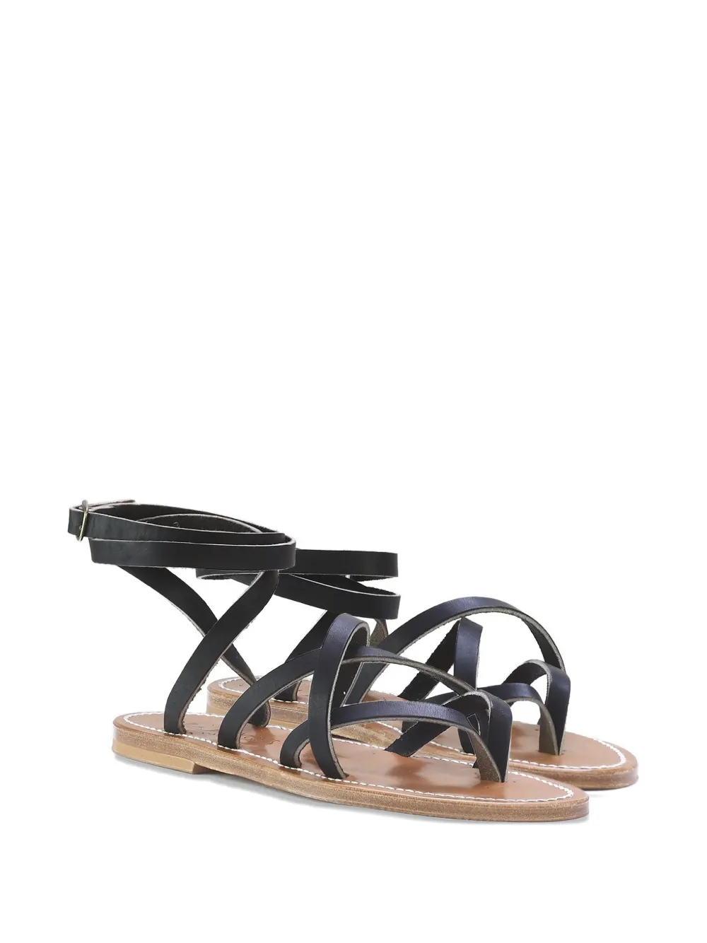 K. Jacques Zenobie multi-strap sandals Zwart