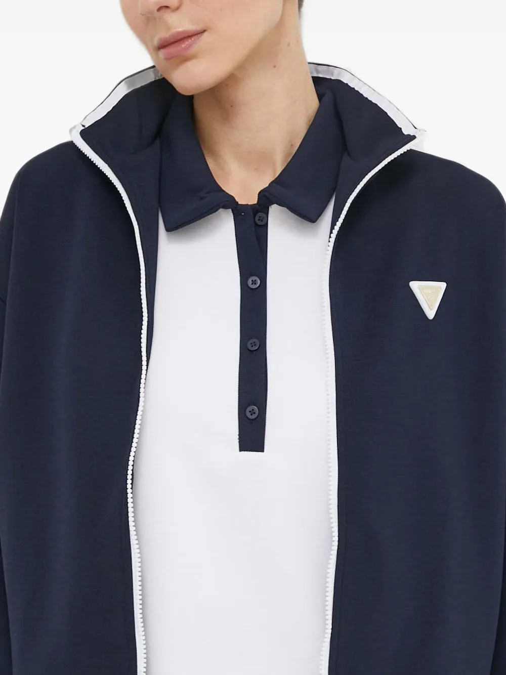 GUESS USA Mylah sweater met rits Blauw