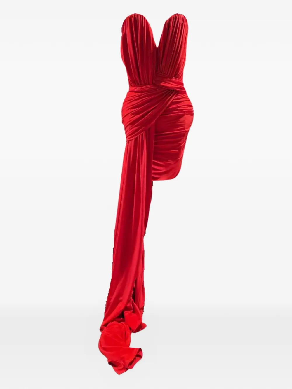 Stella McCartney asymmetrical maxi dress - Rosso