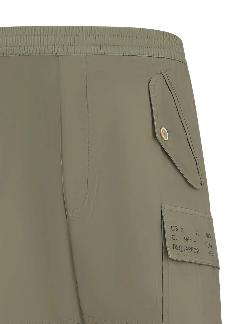 DSQUARED2 Broek met cargo zak Groen