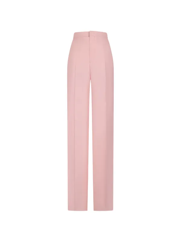 Tagliatore Pressed-crease Tailored Trousers in Pink