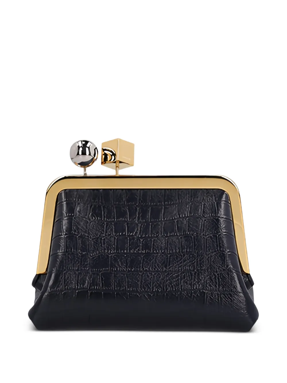 Jacquemus The Berlingot croc-effect shoulder-bag - Nero