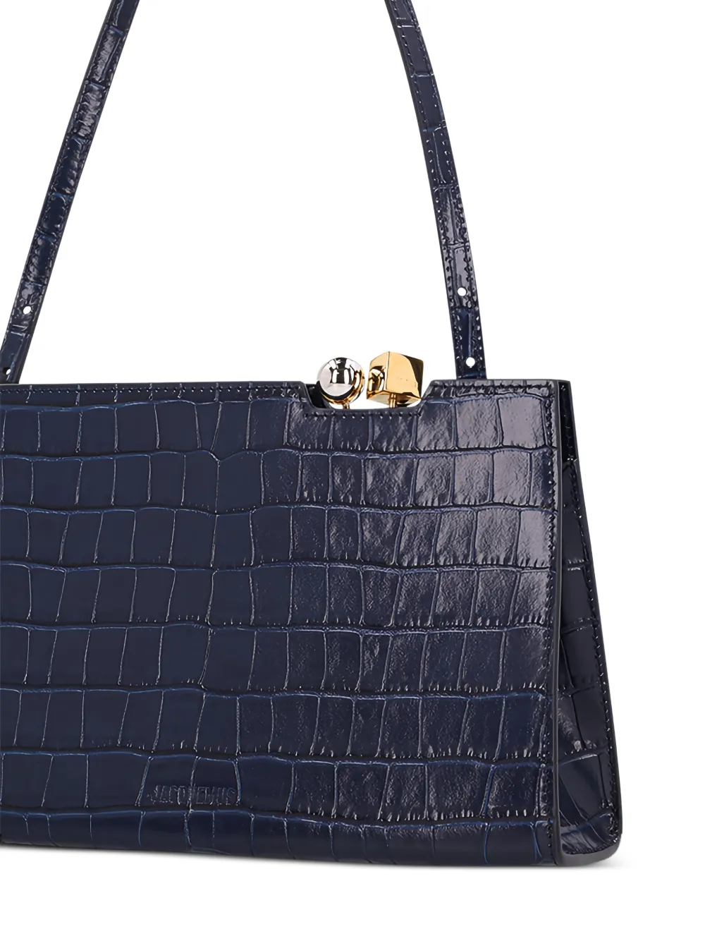 Jacquemus Le Salon schoudertas met krokodillen-reliëf Blauw
