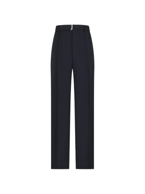 Tagliatore belted pleated-detail trousers