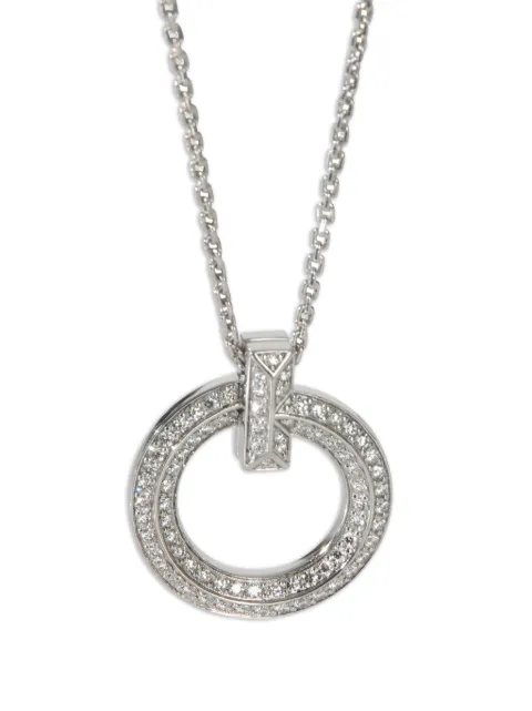 Tiffany & Co. Pre-Owned T1 circle-pendant diamond necklace