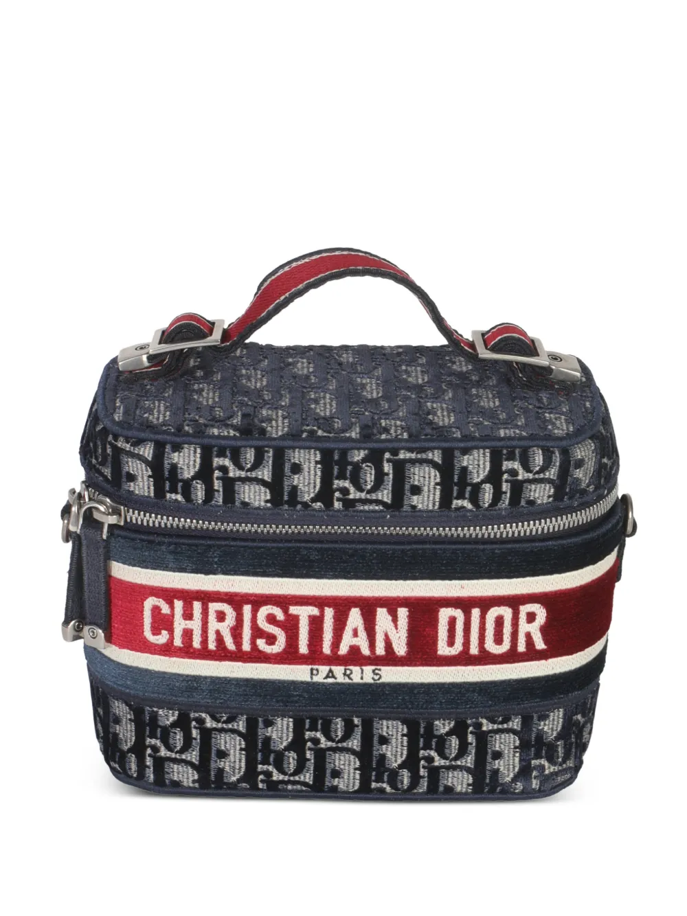 Christian Dior Pre-Owned 2021 DiorTravel Oblique-monogram make-up bag - Blu