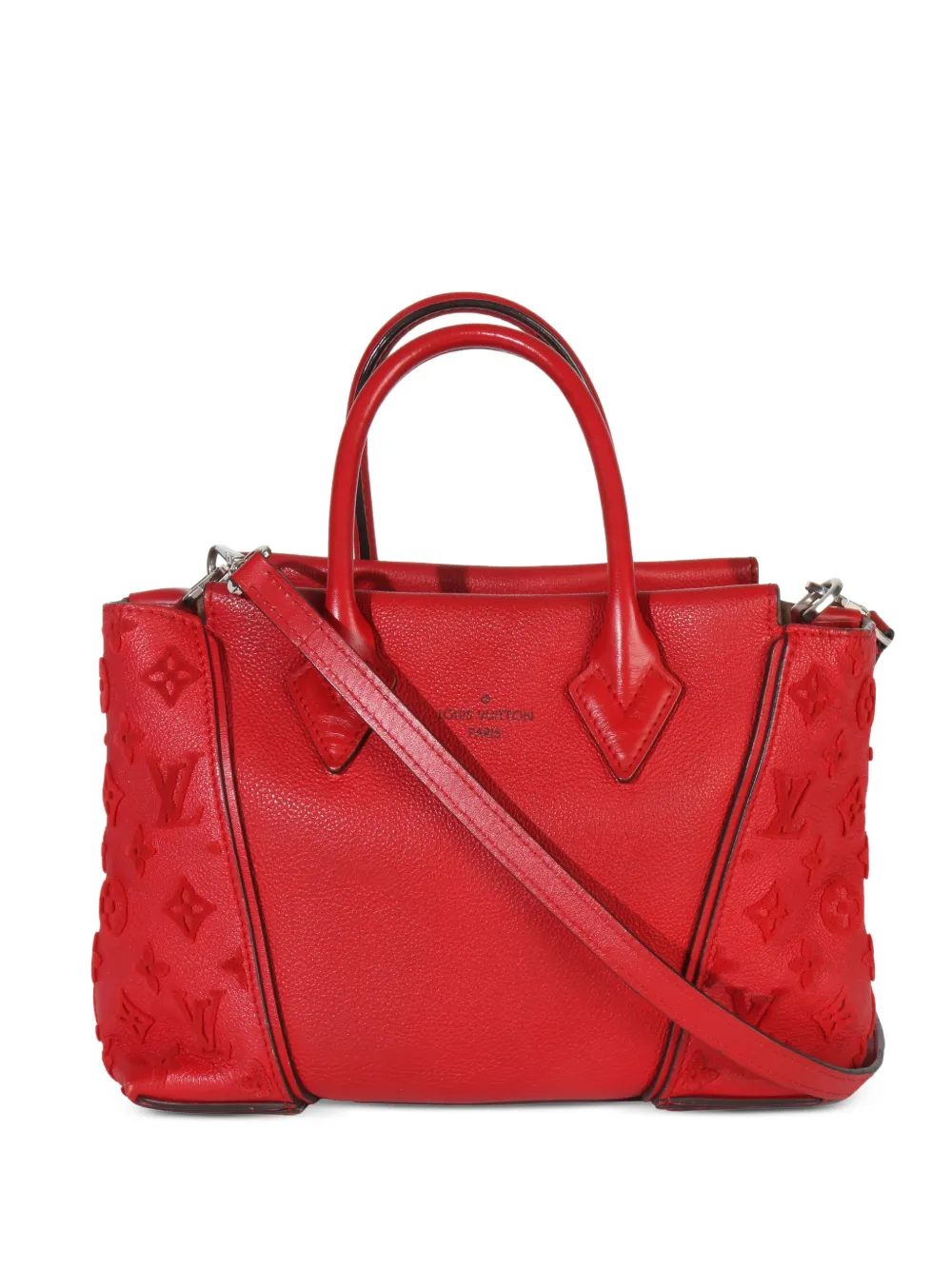 Louis Vuitton Pre-Owned 2015 Monogram W BB leather tote bag - Rosso