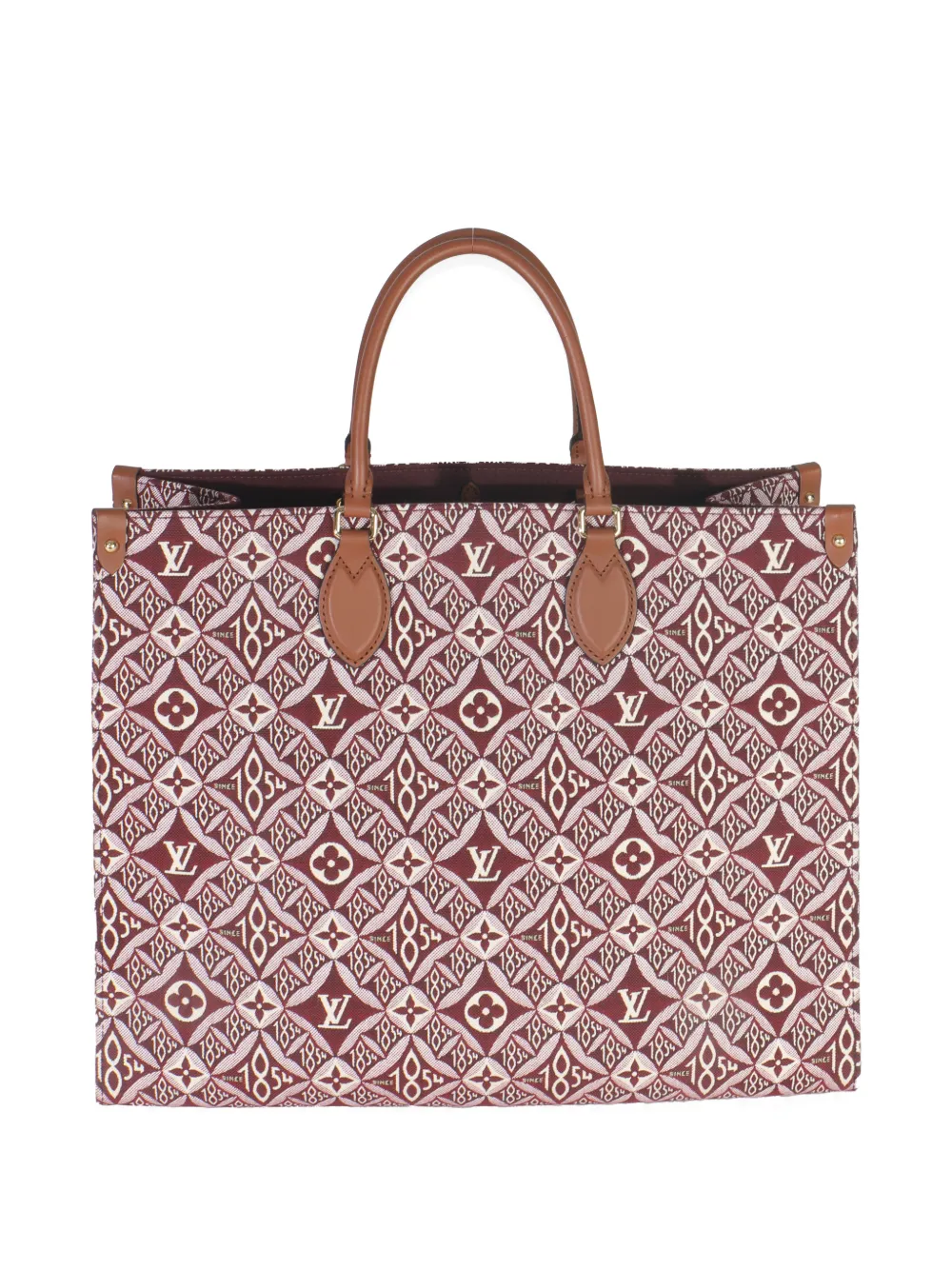Louis Vuitton Pre-Owned 2020 large Since 1854 Onthego jacquard canvas tote bag - Rot