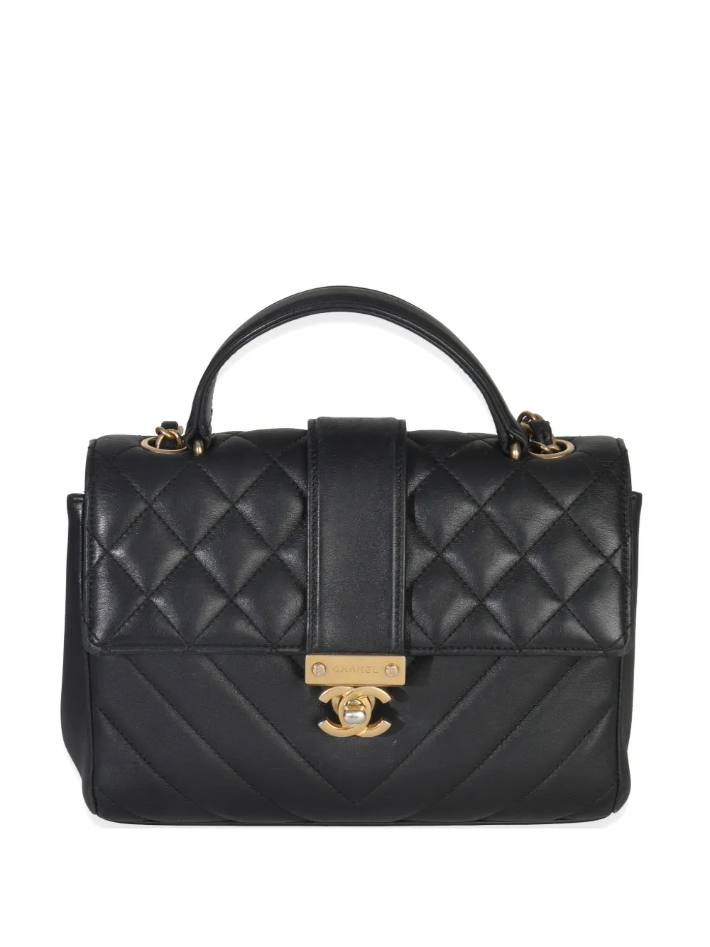 CHANEL Pre-Owned 2019 Chevron In The City handbag - Nero