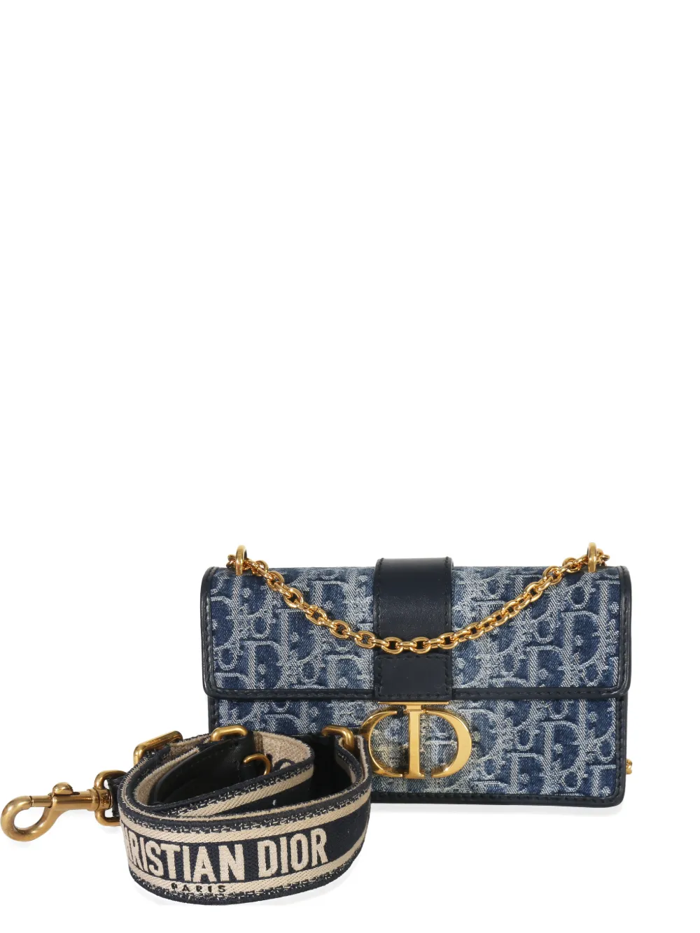 Christian Dior Pre-Owned 2024 Oblique 30 Montaigne East-West shoulder bag - Blau