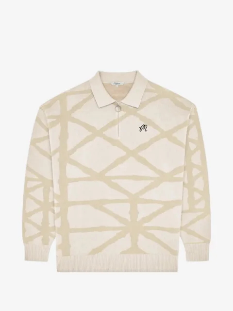 Malbon Golf Verdant geometric-pattern polo shirt