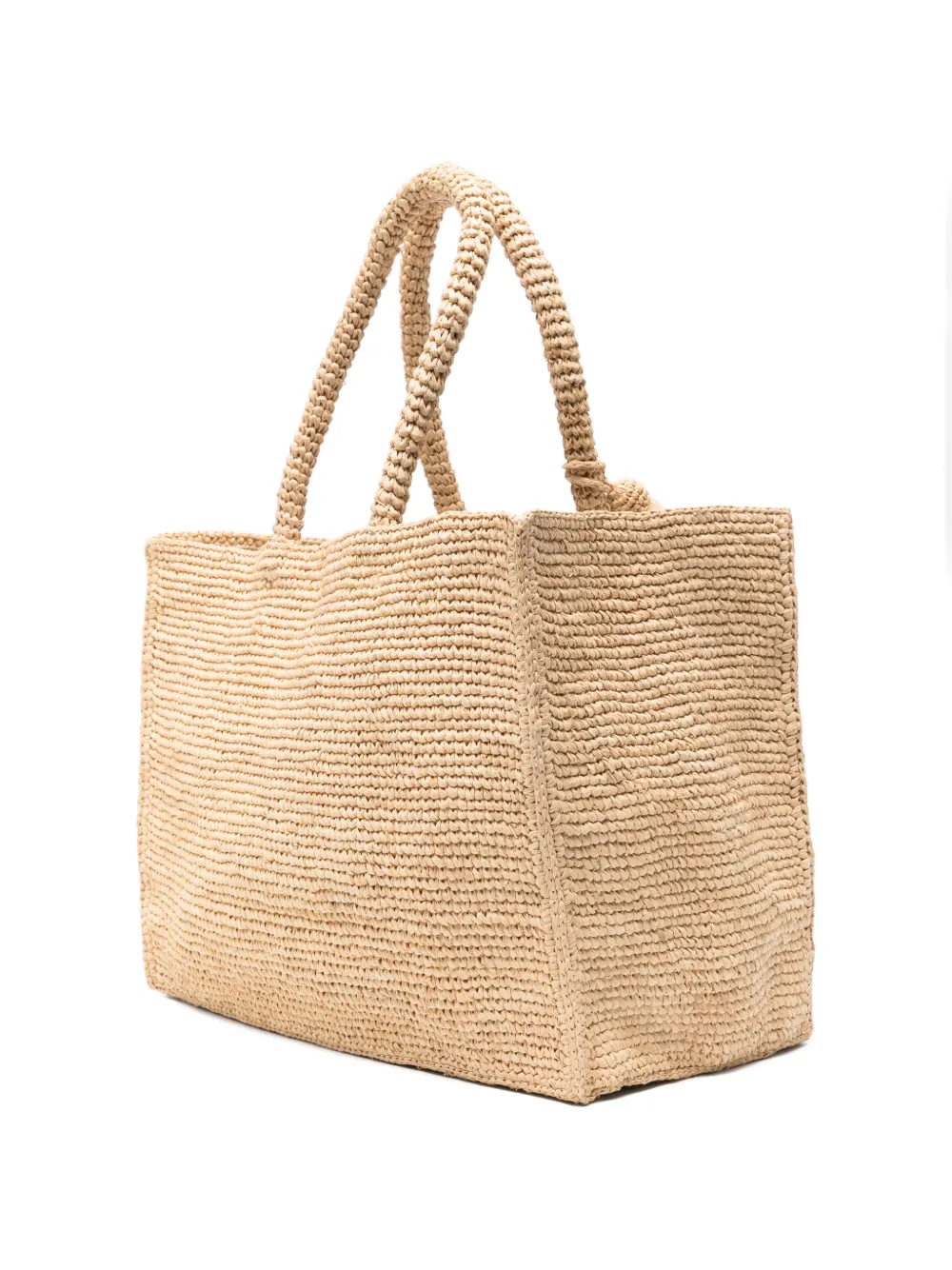MC2 Saint Barth Vanity shopper met geborduurd logo Beige