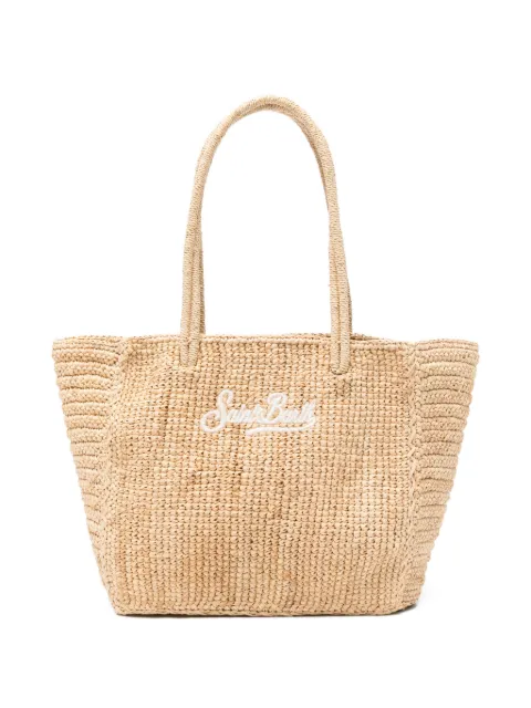 MC2 Saint Barth tote entretejida con logo bordado