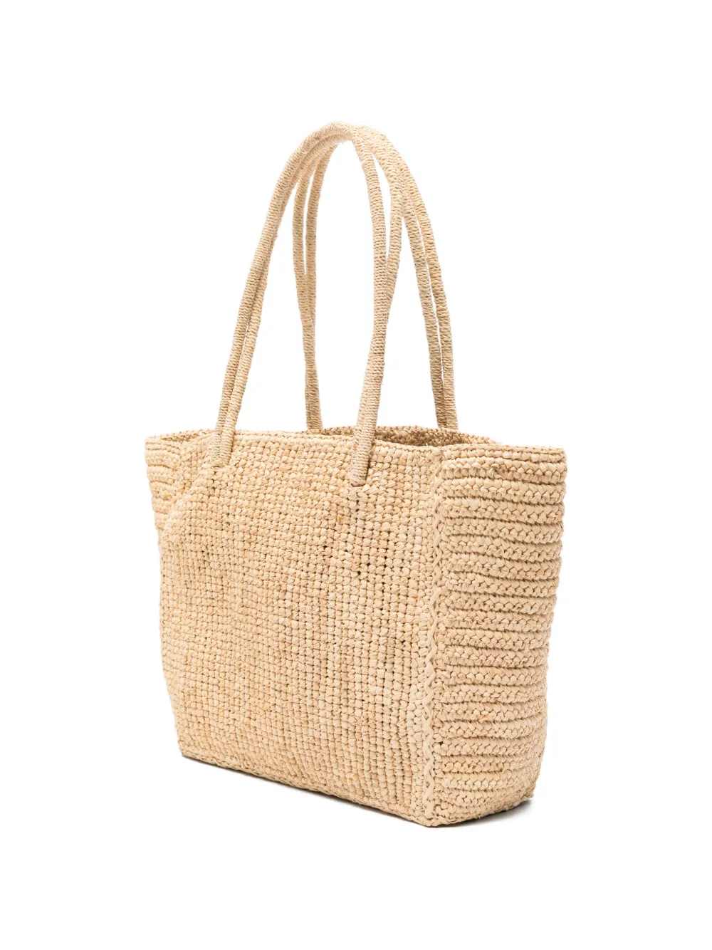 MC2 Saint Barth Shopper met geborduurd logo Beige