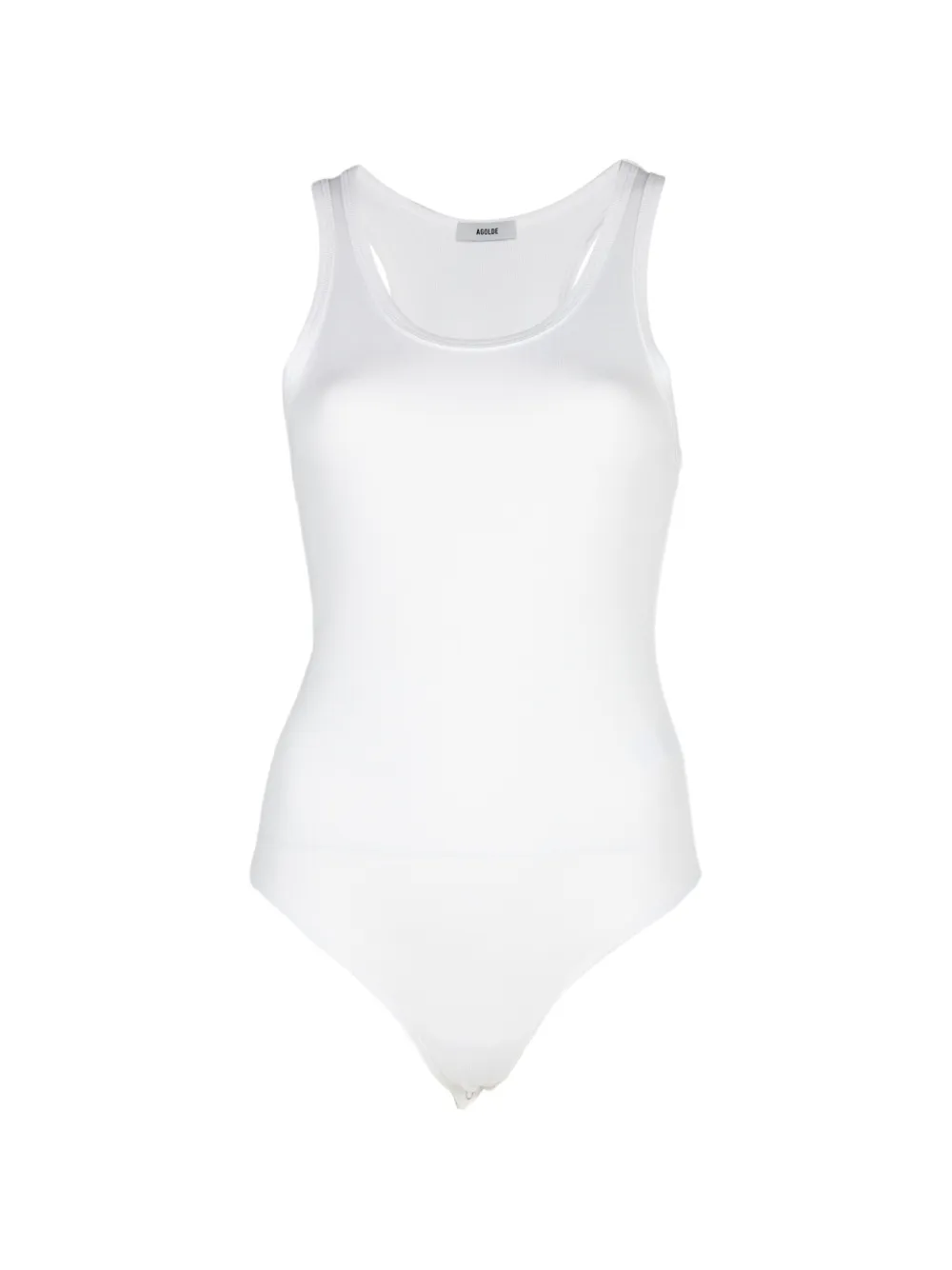 AGOLDE Maria ribbed bodysuit - Bianco