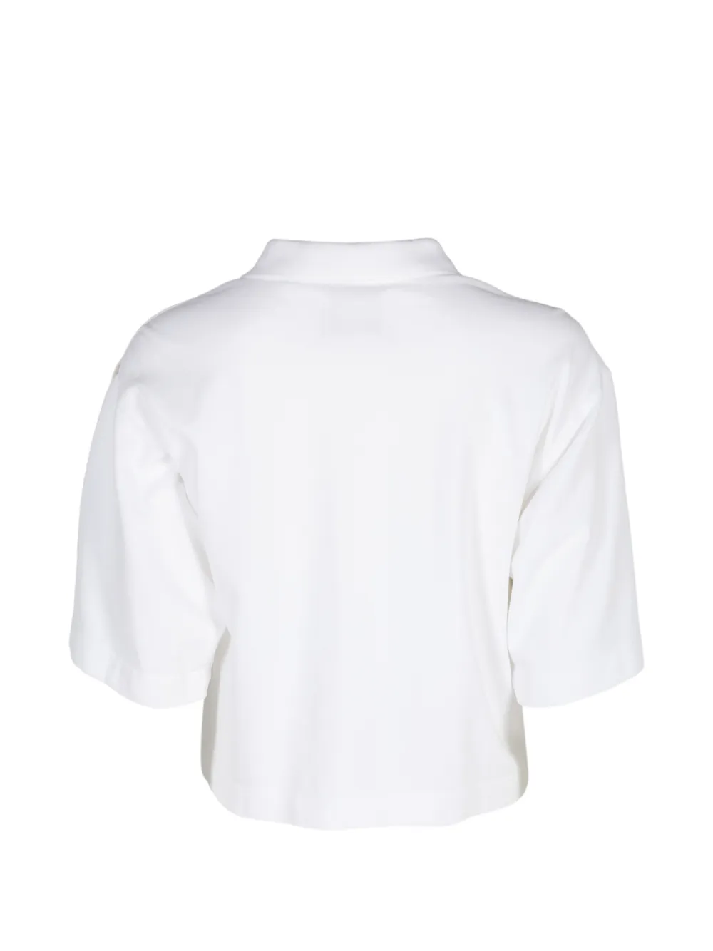 Citizens of Humanity Lowen cropped poloshirt Wit