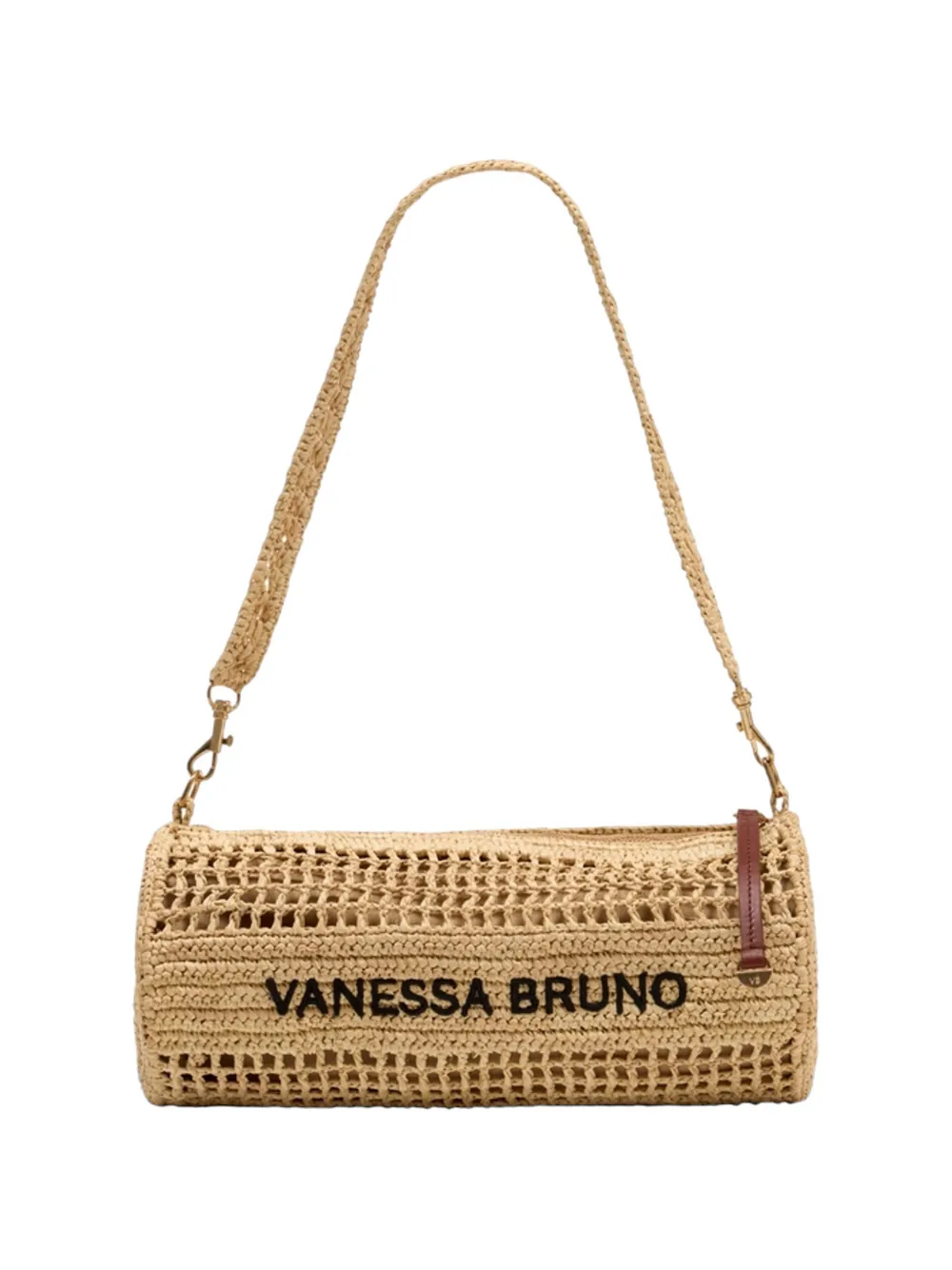 Vanessa Bruno open-knit raffia shoulder bag - Toni neutri
