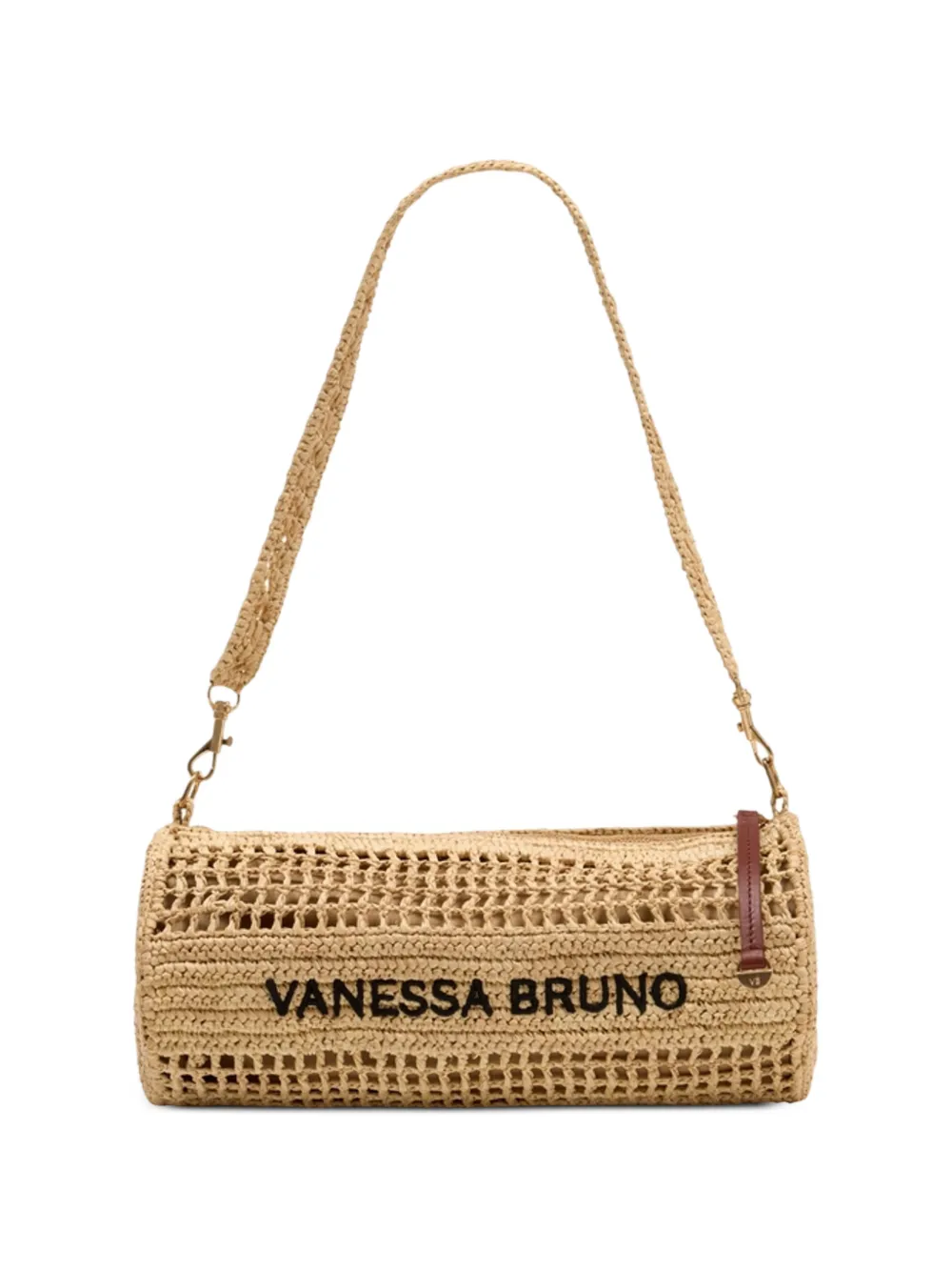 Vanessa Bruno open-knit raffia shoulder bag - Toni neutri