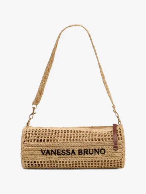 Vanessa Bruno open-knit raffia shoulder bag