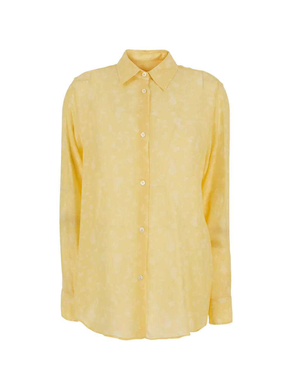 Grifoni floral-print long-sleeve shirt - Giallo