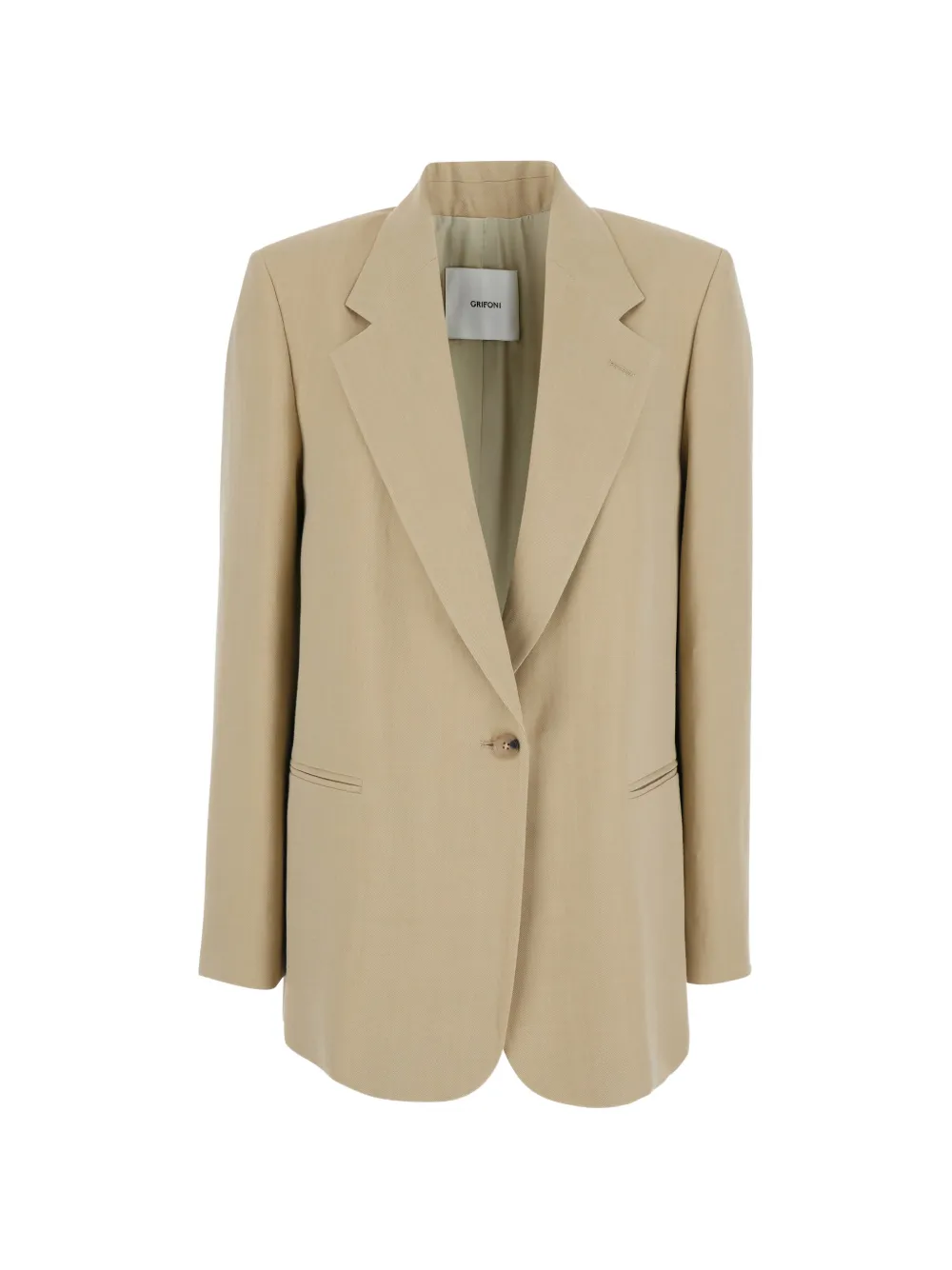 Grifoni single-breasted blazer - Toni neutri