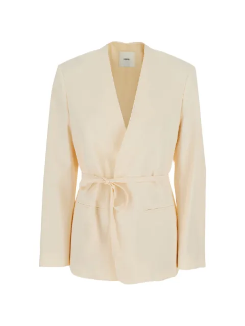 Grifoni belted V-neck jacket