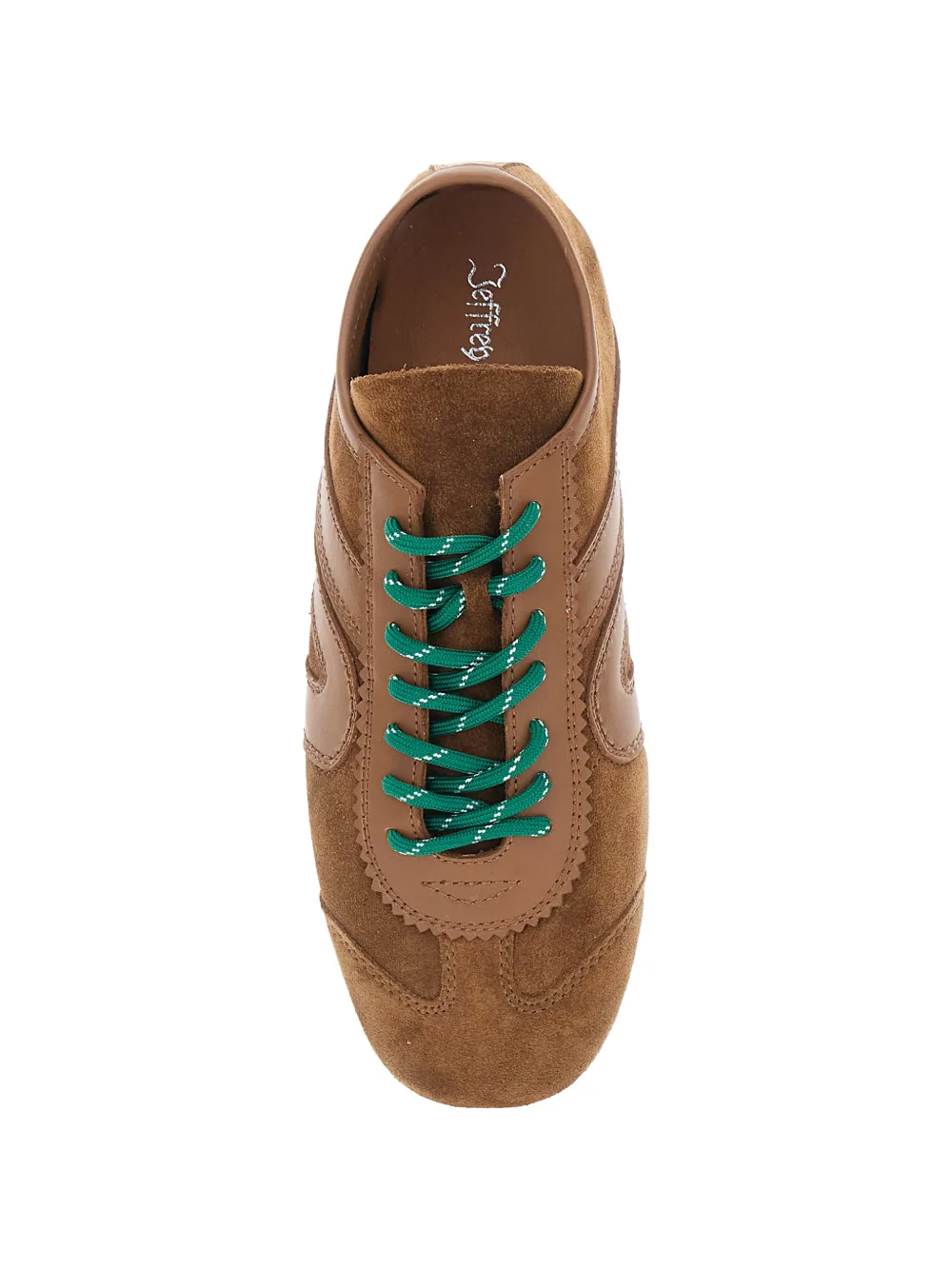 Jeffrey Campbell Aleta suede-panel sneakers Bruin