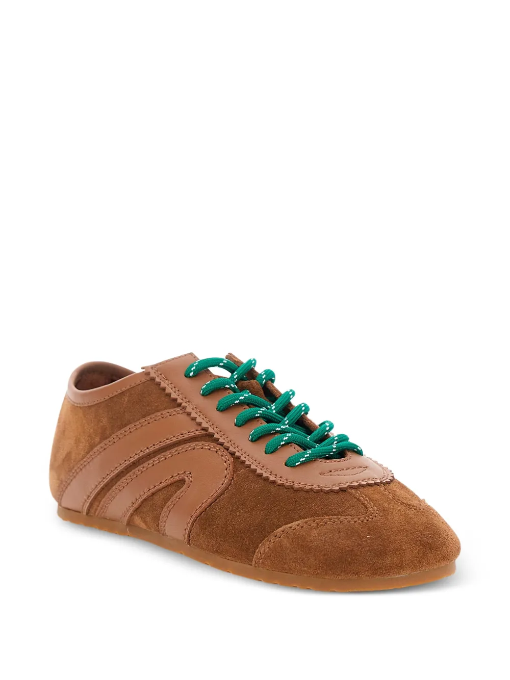 Jeffrey Campbell Aleta suede-panel sneakers Bruin