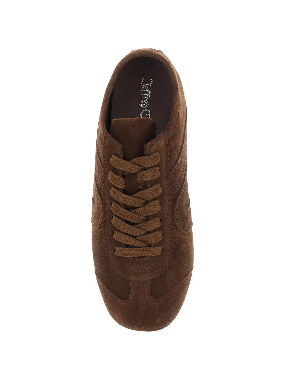 Jeffrey Campbell Aleta panelled suede sneakers Bruin