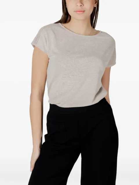 Street One mesh-detail T-shirt